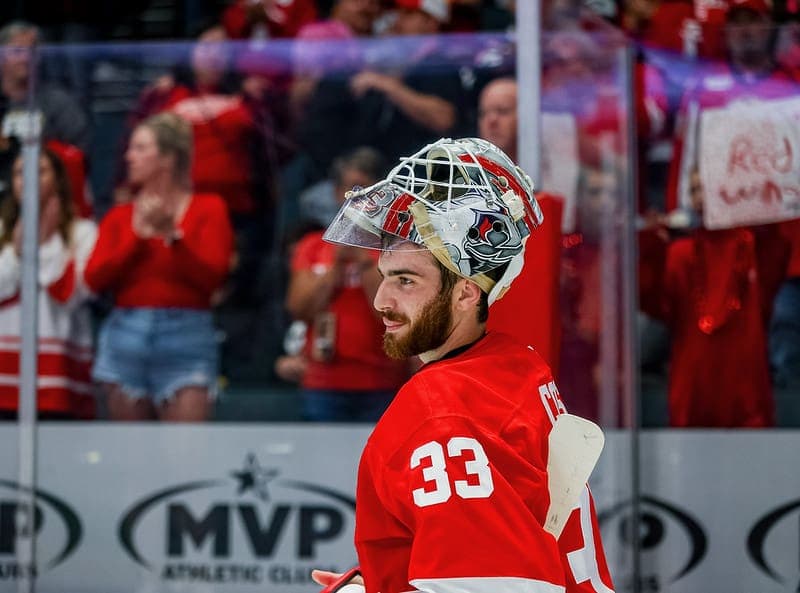 All-Star Goalie Sebastian Cossa Recalled in Emergency by Red Wings; Gustafsson Reassigned