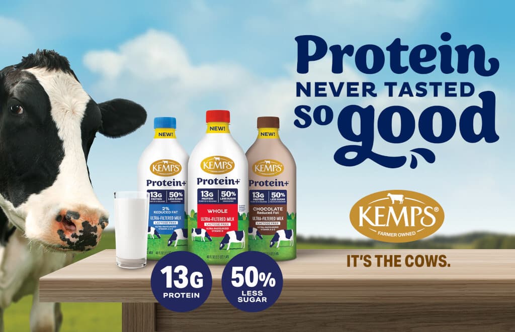 Kemps launches Protein+ Milk, targeting higher protein and lower sugar demand