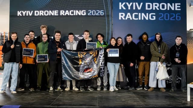Ukrainian Students Race 'Combat' FPV Drones in Kyiv — Winner Completes ...