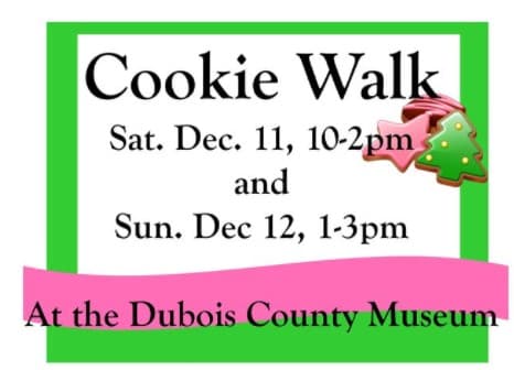 Dubois County Museum Plans Holiday Cookie Walk to Support Programs