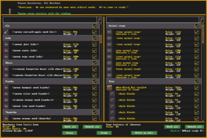 Dwarf Fortress trade lets you replace missing tools and goods