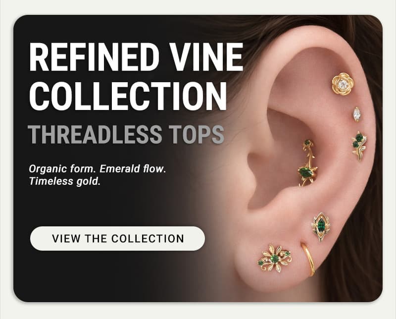 Invictus Unveils 14kt Modern Heirloom and Refined Vine Piercing Collections