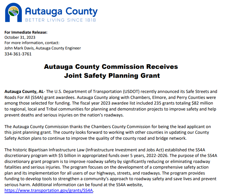 Autauga County Commission Posts March 3 Prattville Agenda With Personnel Actions