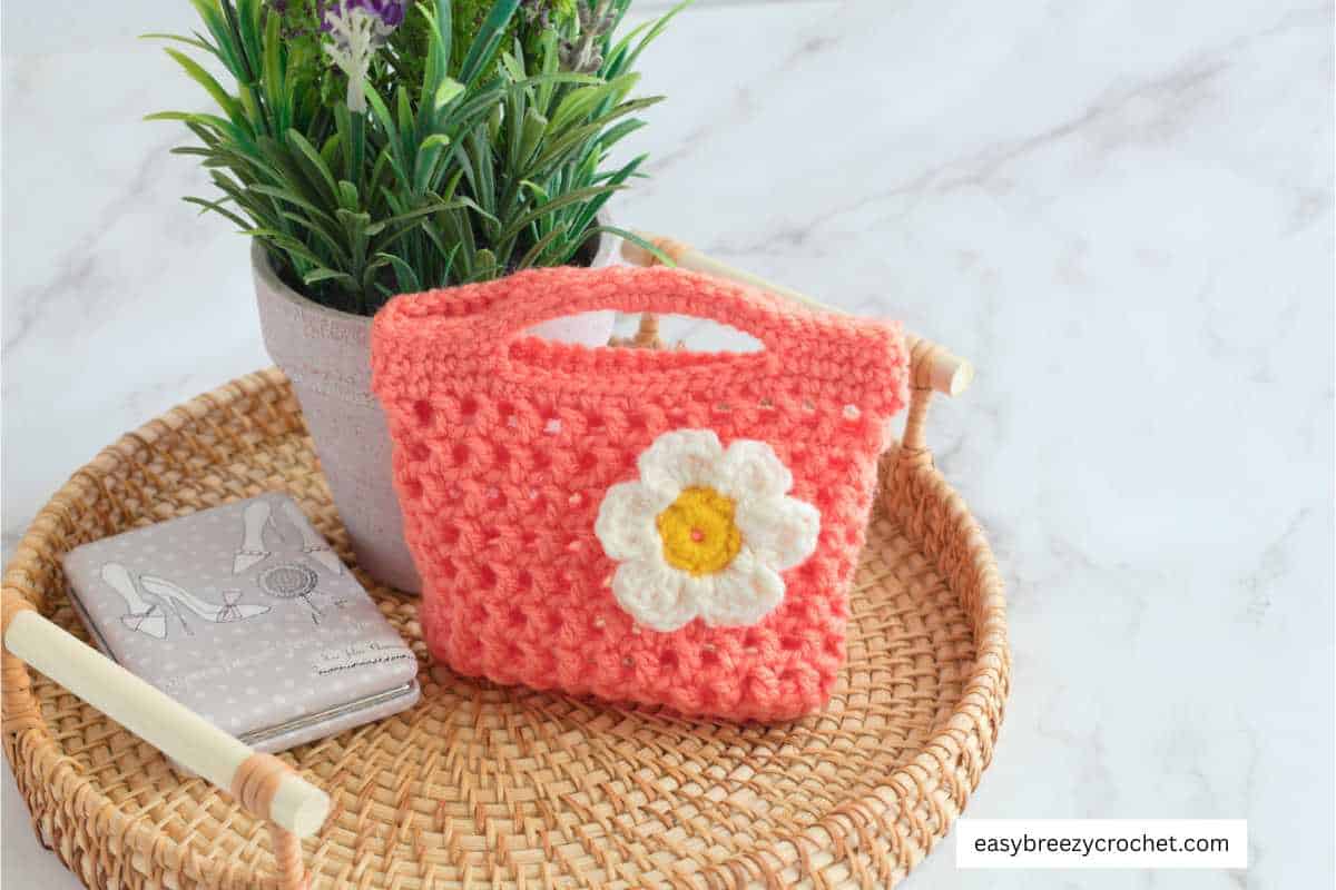 Quick Mesh Crochet Gift Bag Adds Handmade Charm in 40 Minutes