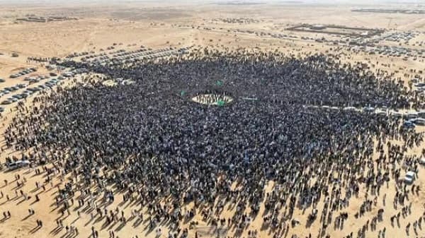 AI-generated photo inflated Saif al‑Islam Gaddafi funeral crowd