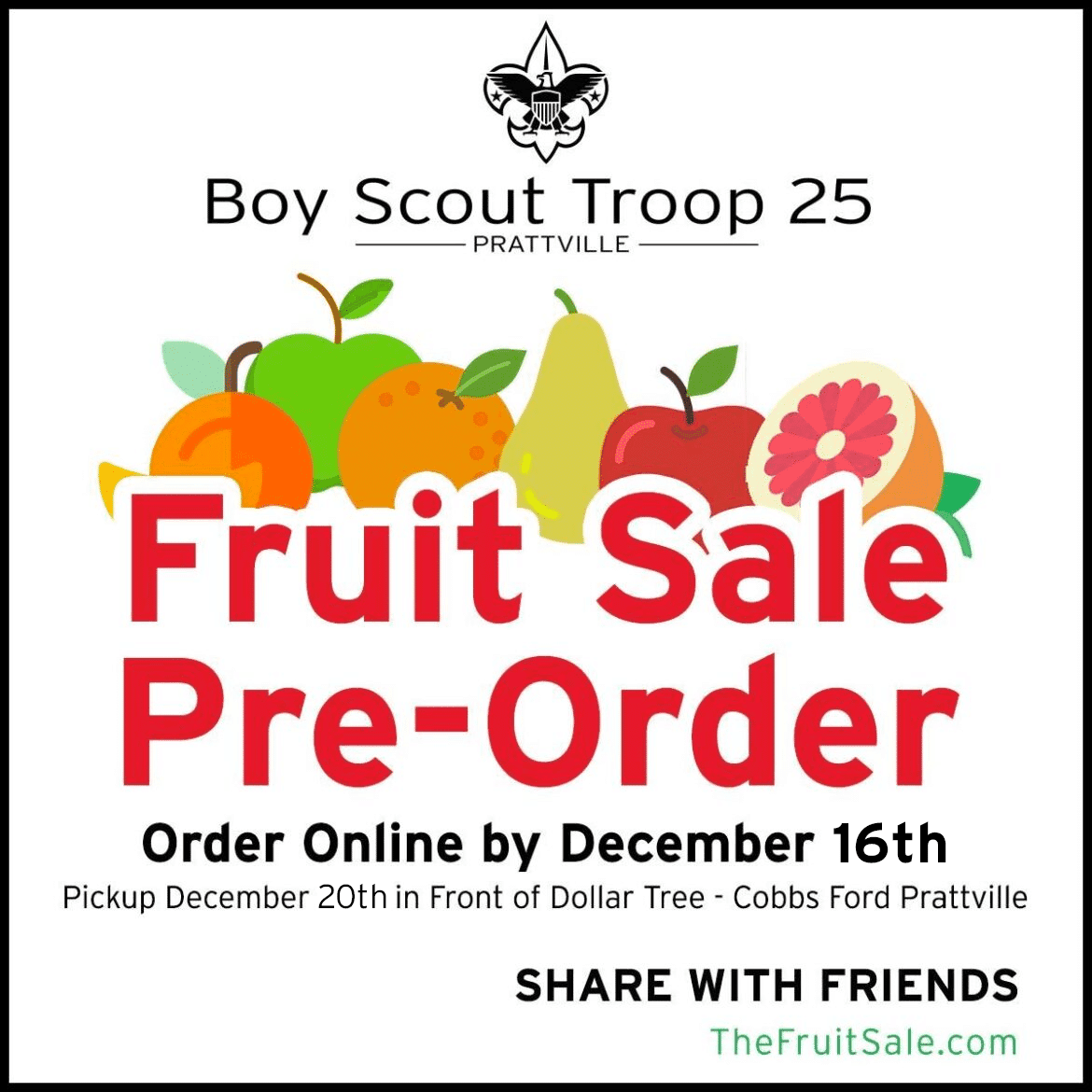 Prattville Boy Scouts Fruit Sale Supports Local Troop Activities