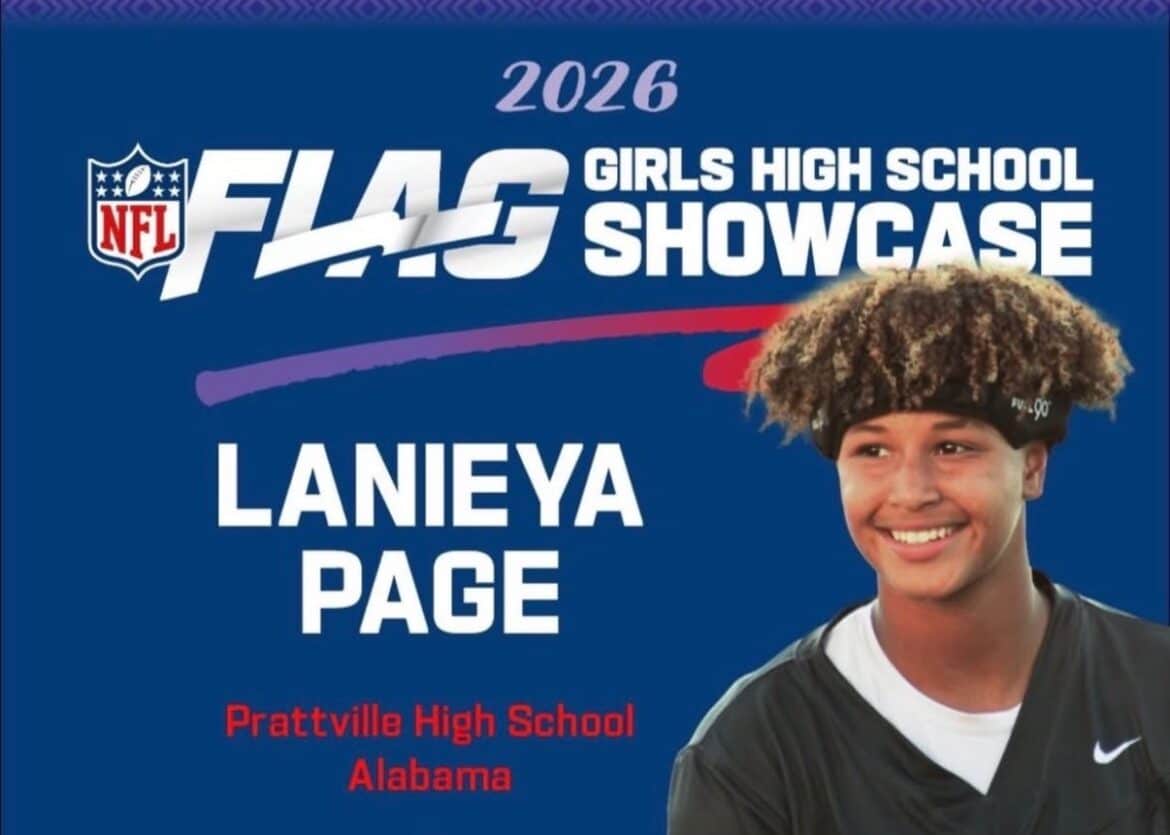 Prattville Senior Lanieya Page Selected for NFL Girls Flag Showcase