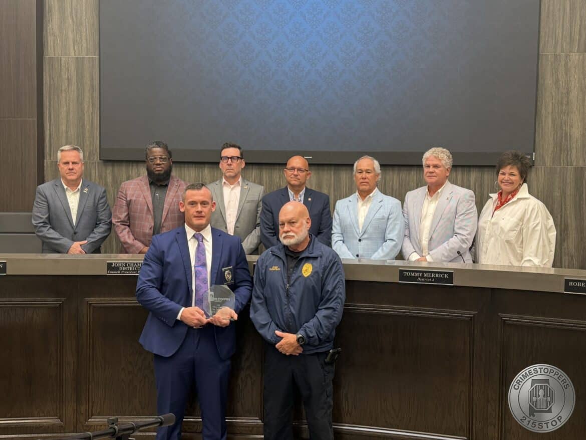 Prattville Police Name Investigator Zayne Holt Officer of the Year