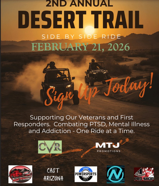2nd Annual Desert Trail Side-by-Side Ride Feb. 21 at Carefree Village Resort