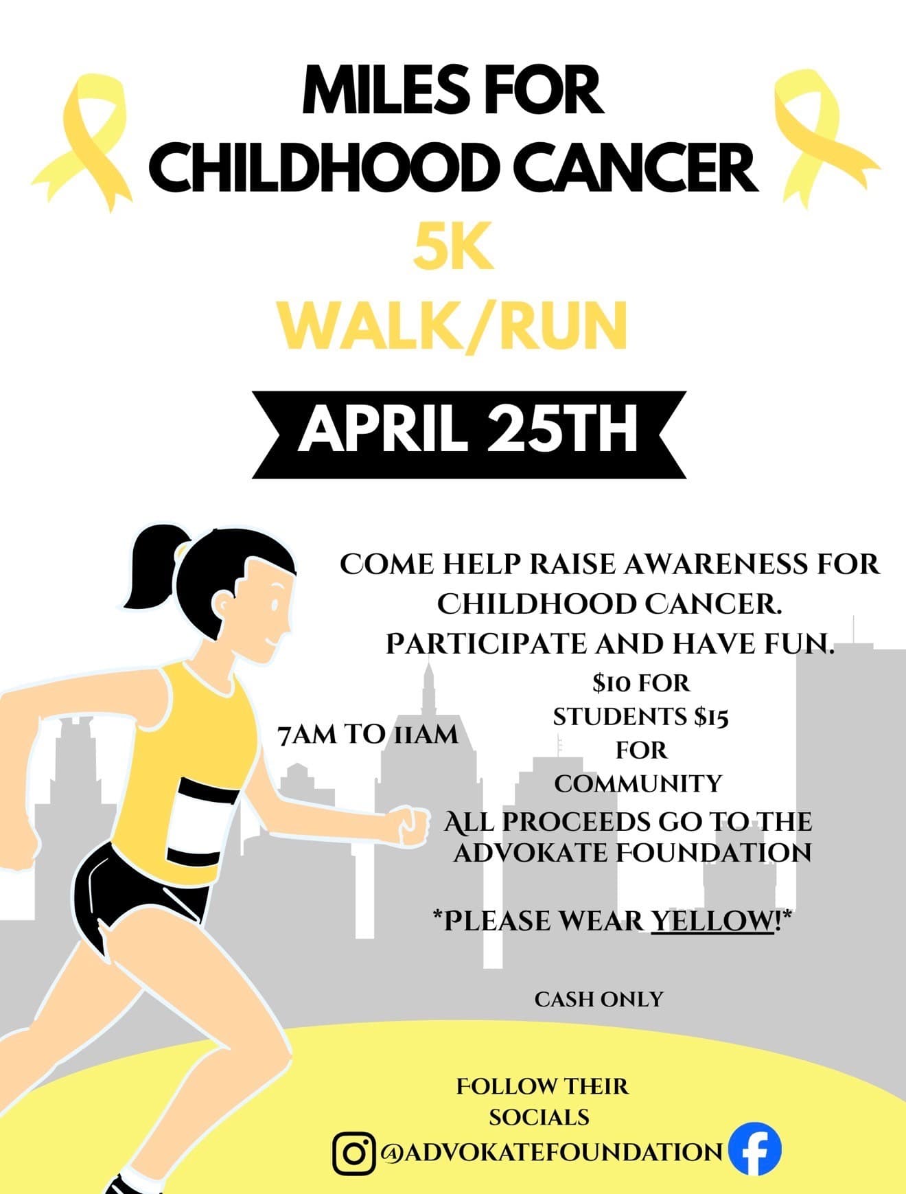 Yuma students, community members race to support childhood cancer research