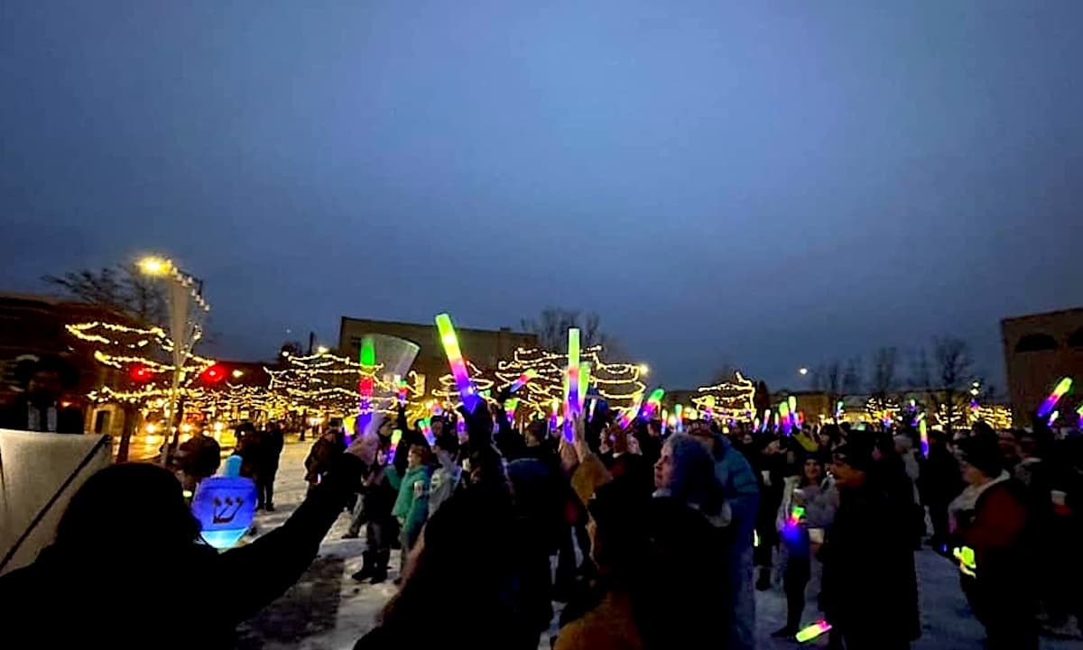 Community Menorah Lighting Brings Festival of Lights to Rotary Square