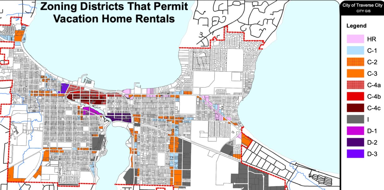 Traverse City considers tighter short-term rental limits in zoning districts