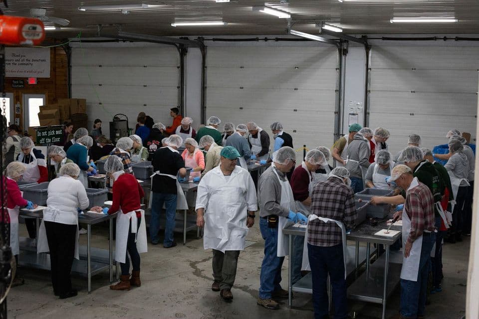 Holmes County volunteers gear up for annual MCC mobile meat canner