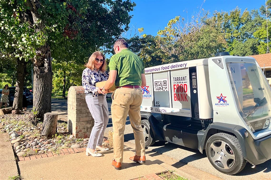 A Simple Gesture pilots drone food delivery with Tarrant Area Food Bank