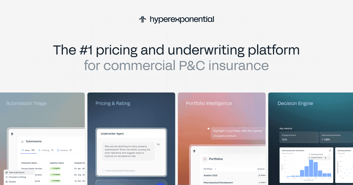 Hyperexponential launches AI underwriting agent for commercial P&C insurers