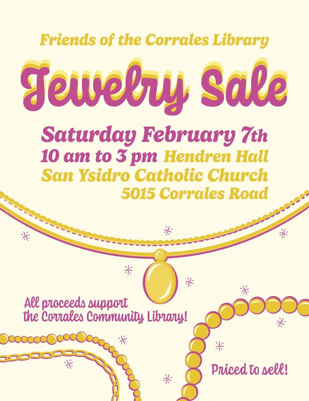 Third Annual Love Your Library Jewelry Extravaganza Feb. 7 at Hendren Hall