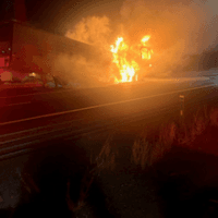 Gallup Fire Crew A Battles Semi-Truck Blaze at I-40 Milemarker 26