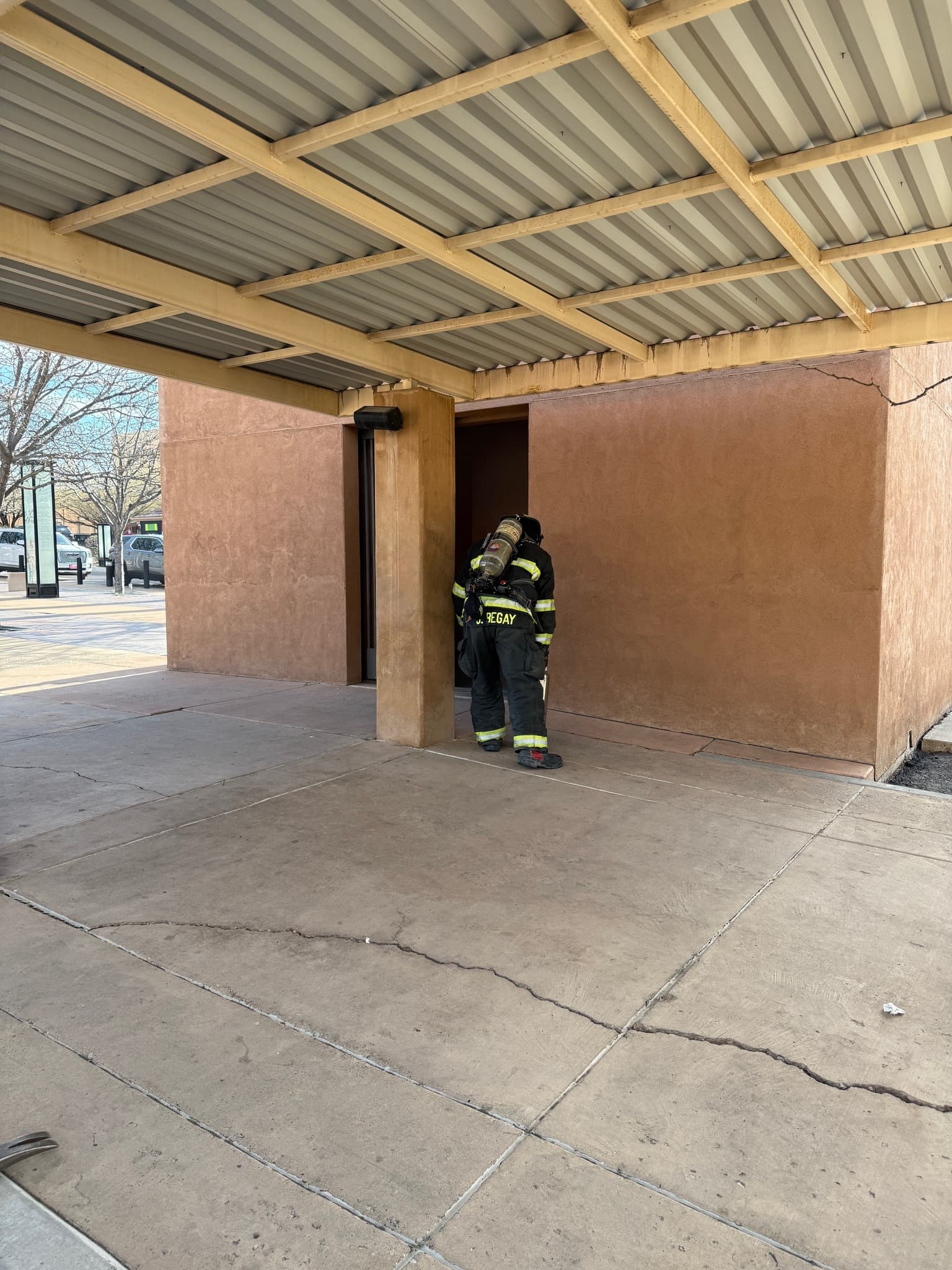 Gallup firefighters put out baby changing table fire in municipal court restroom