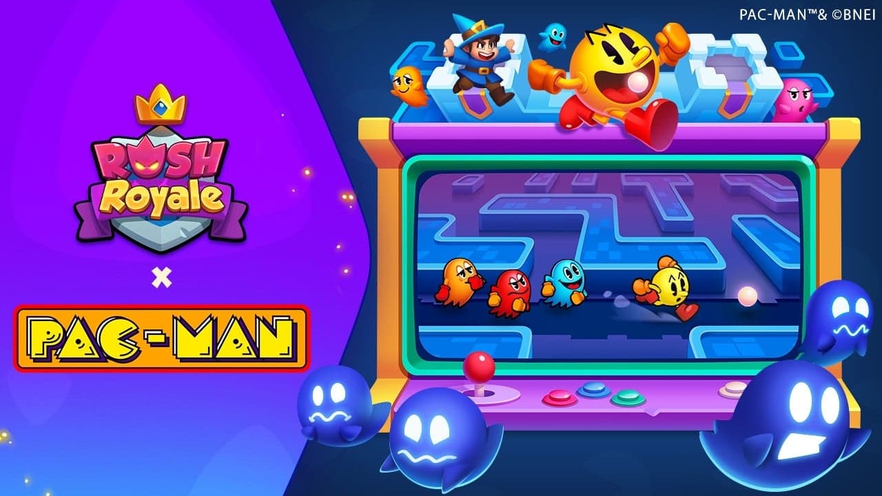 Rush Royale Brings Pac-Man Ghosts and Retro Maze to Mobile Co-Op