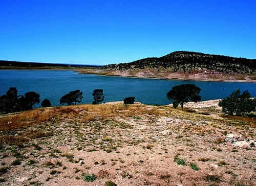 Bluewater Lake levels plunge as Zuni Mountains snowpack melts early