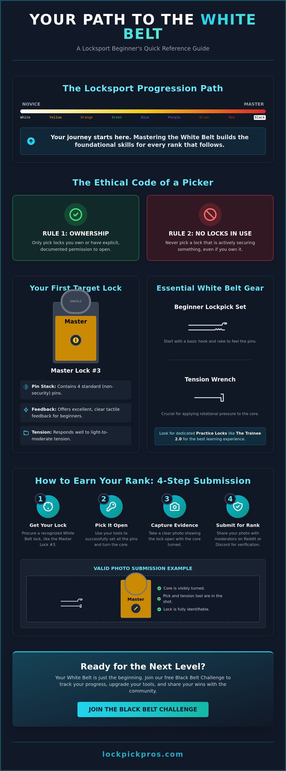 LockPick Pros guide maps the path to a white-belt start in locksport