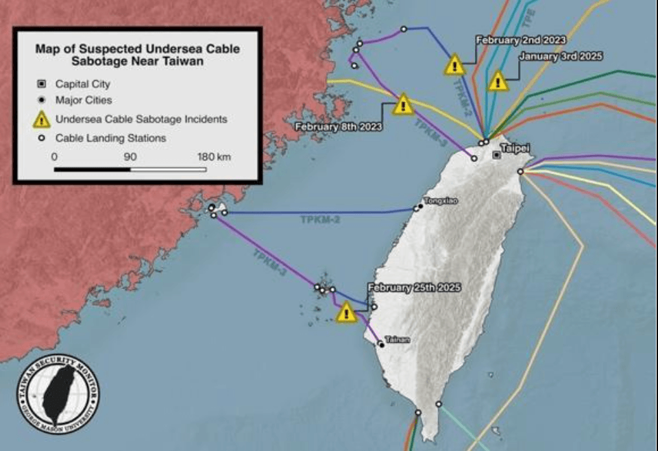 Taiwan tightens penalties to shield undersea cables and critical infrastructure