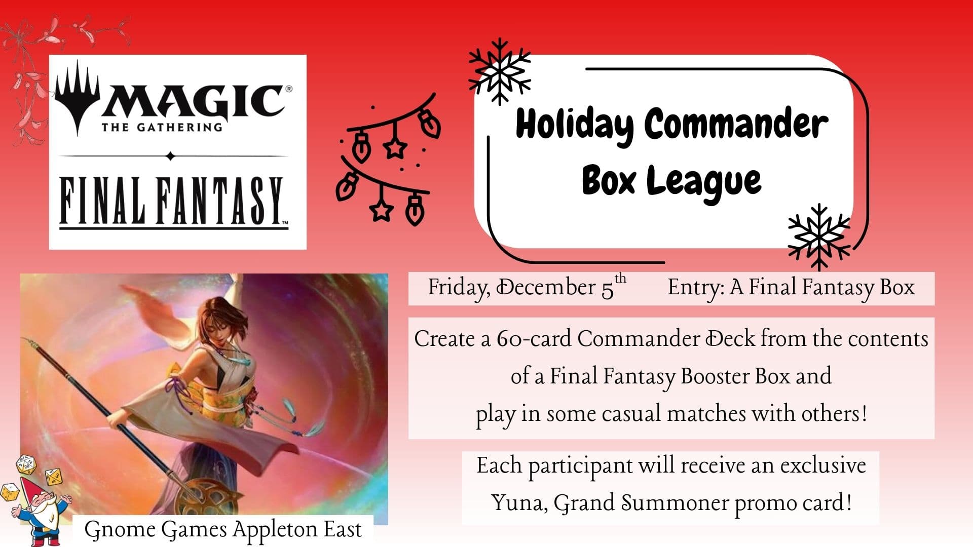 Local Box League Brings Final Fantasy Sealed Commander Night