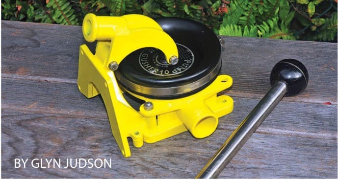 Ericson 31 owner revives clogged Whale Gusher 10 bilge pump