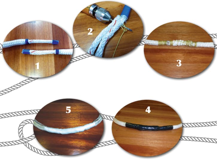 Replacing a Hood Seafurl continuous-loop furling line without stiff joins