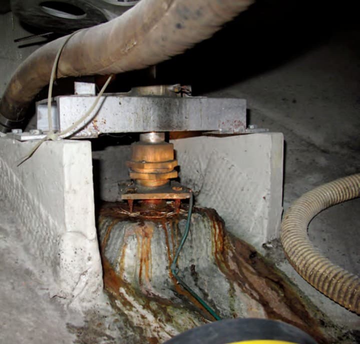 A small rudder leak led to a major repair on an old boat