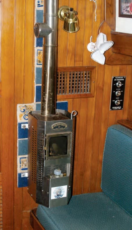 How to heat a sailboat without shorepower in winter
