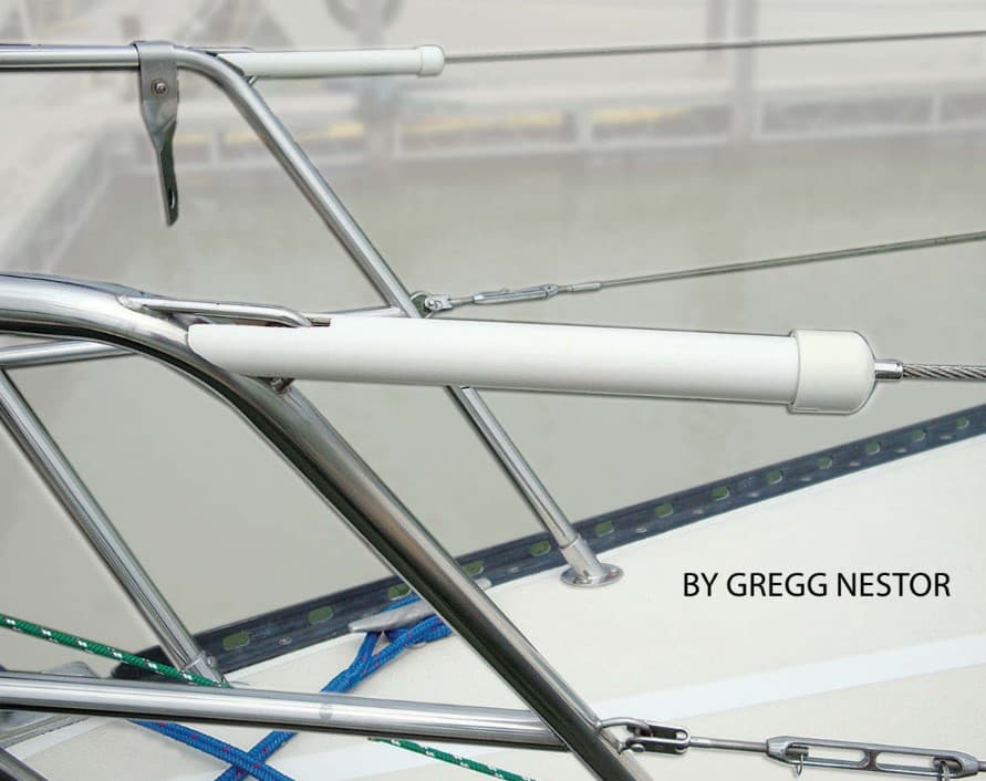 Breathable PVC turnbuckle cover stops snags and corrosion