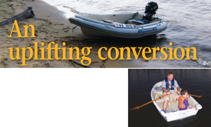 How to retrofit a hard dinghy with inflatable tubes