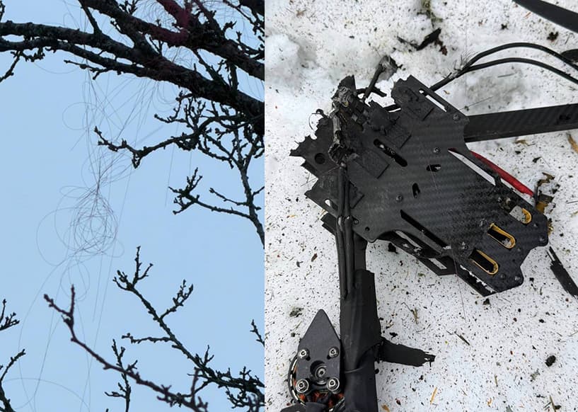 Tethered Russian Fiber-Optic FPV Drone Reaches Kharkiv, Strikes Vehicle, First Since Invasion