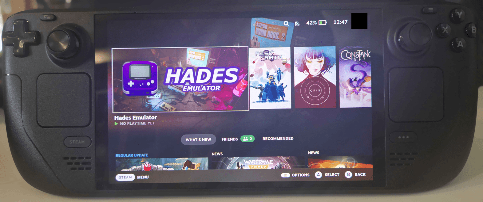 Hades GBA emulator fixes gamepad binding regression in v1.1.1