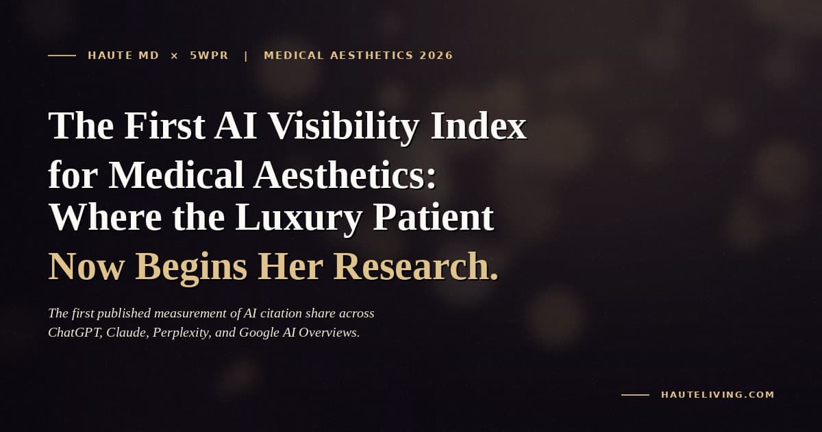 5WPR report ranks medical aesthetics brands dominating AI search visibility