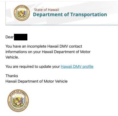 Kaua‘i County Finance Department Warns Residents About DMV Phishing Text Scam