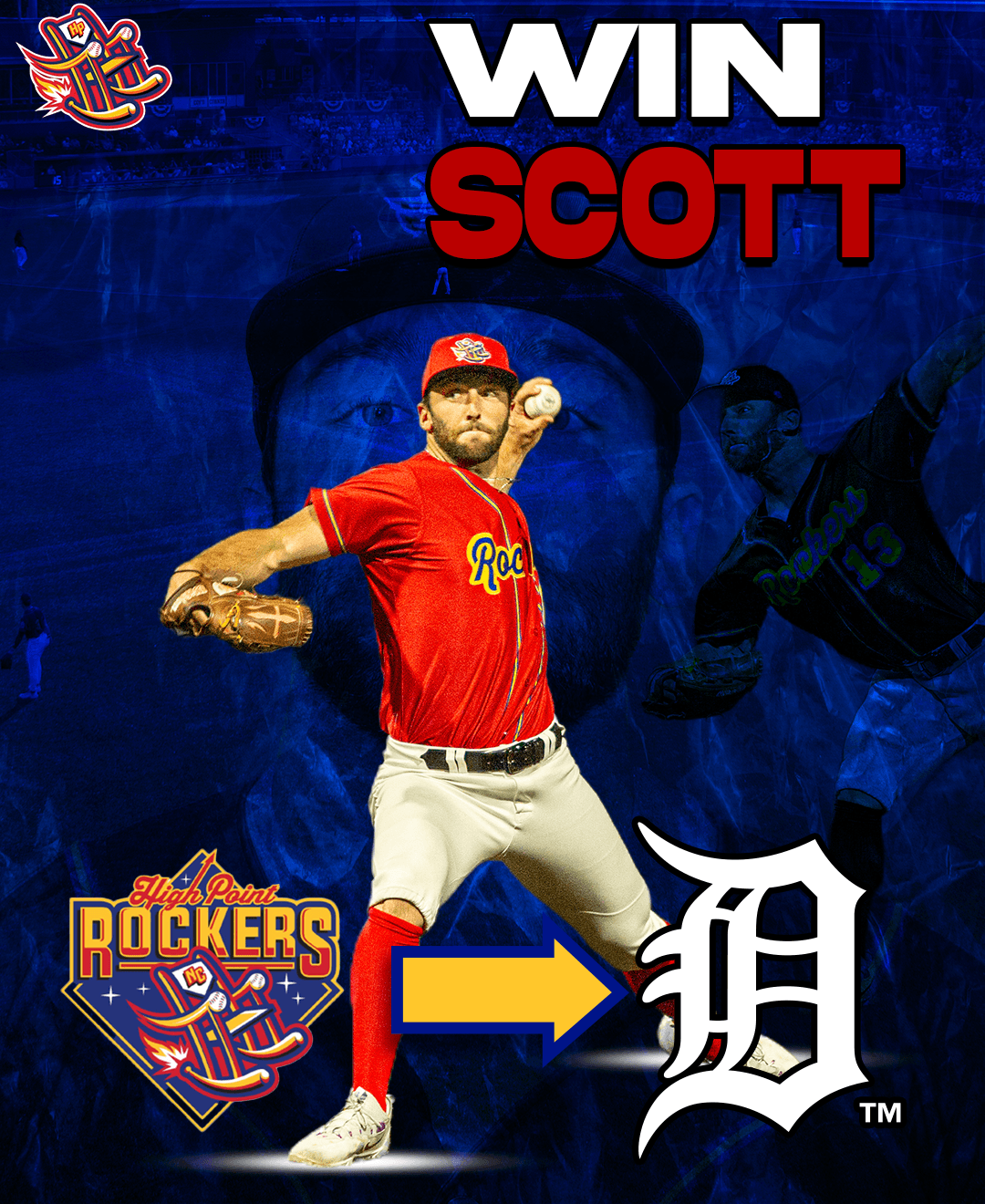 Jamestown's Win Scott signs with Tigers after Rockers stint