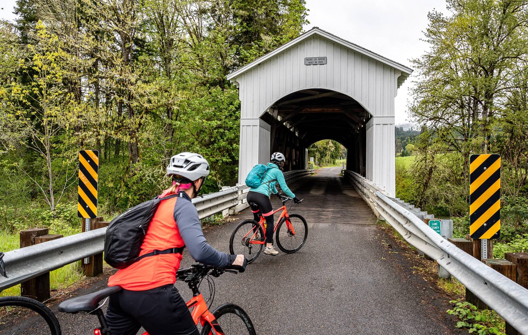 Cottage Grove offers a scenic route through Lane County covered bridges