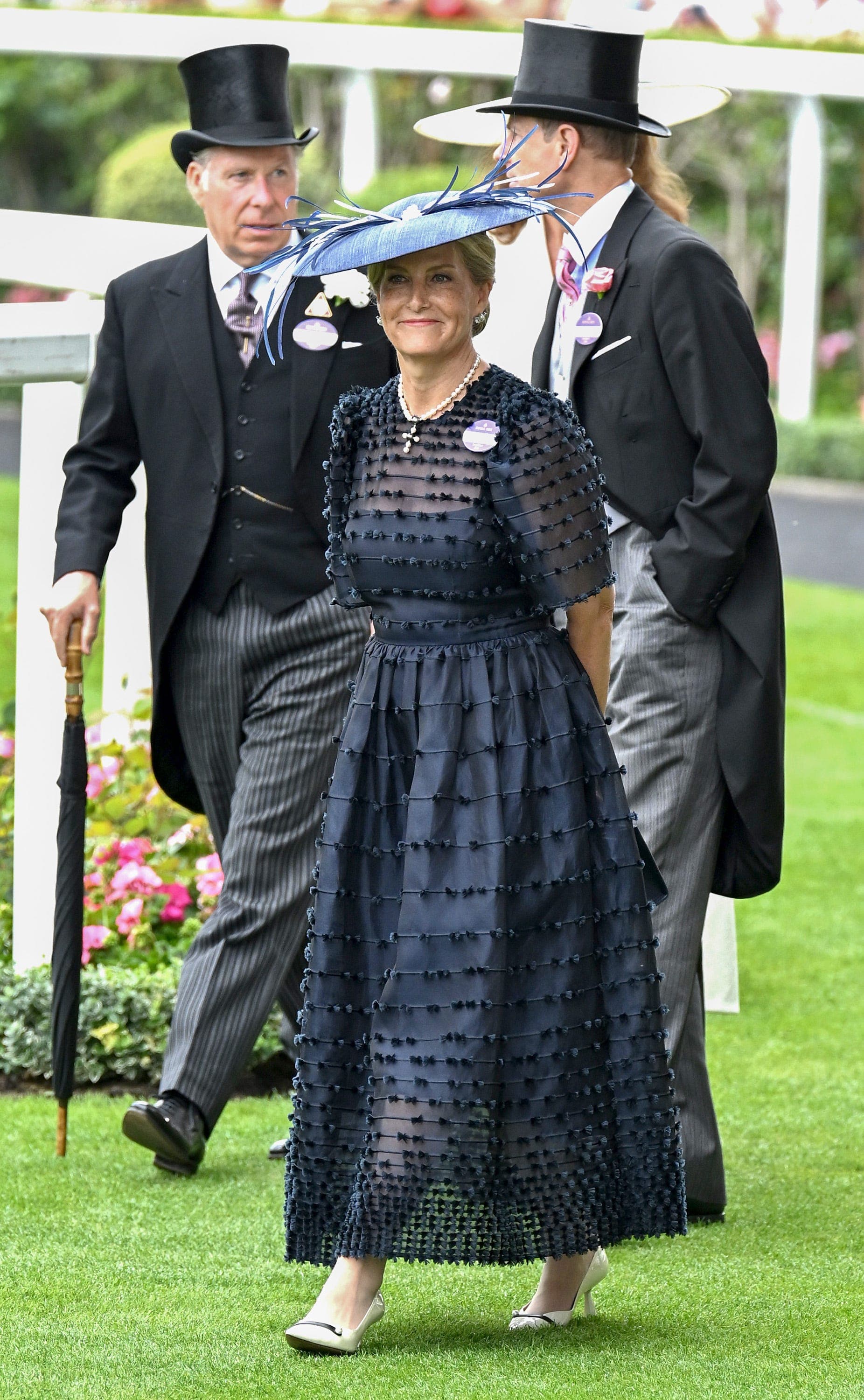 Duchess of Edinburgh wears Prince Edward’s wedding-day pearl gift again