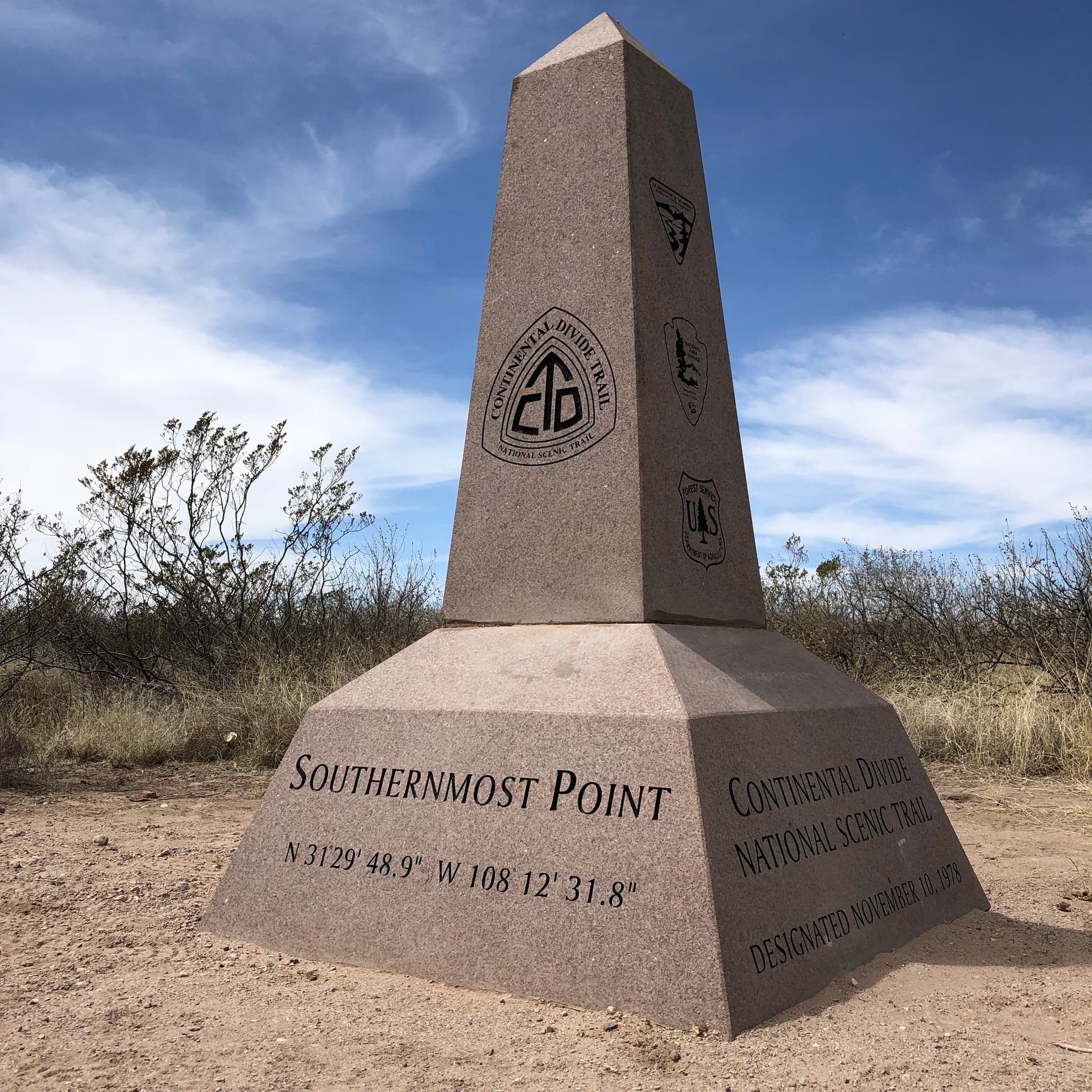 Hidalgo County marks the southern start of the Continental Divide Trail