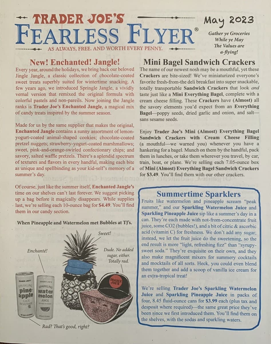 Trader Joe’s Fearless Flyer sets up crew for shopper questions