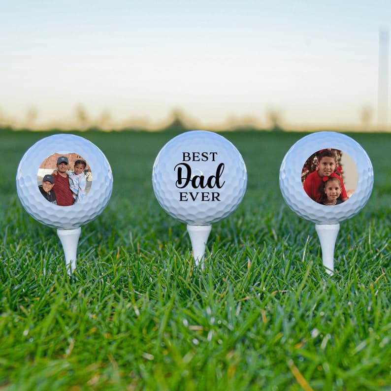Father's Day golf gifts spotlight personalized balls, bags and accessories