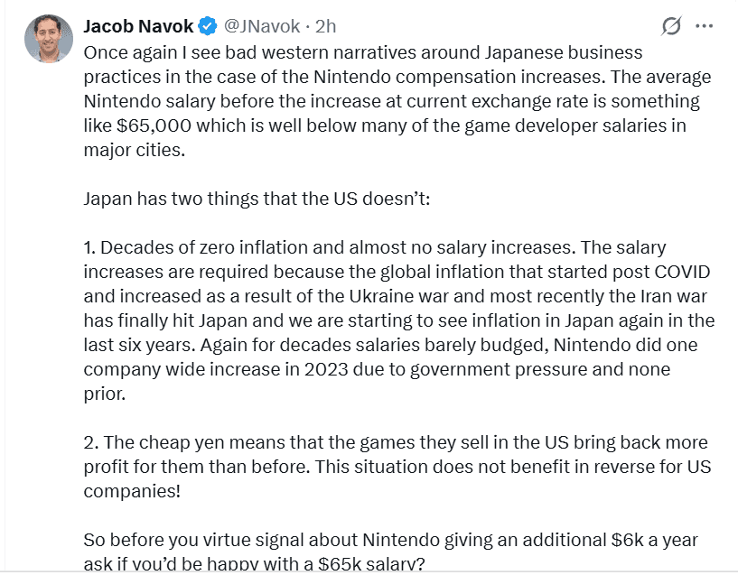 Nintendo raises Japan base pay 10% to secure long-term workforce
