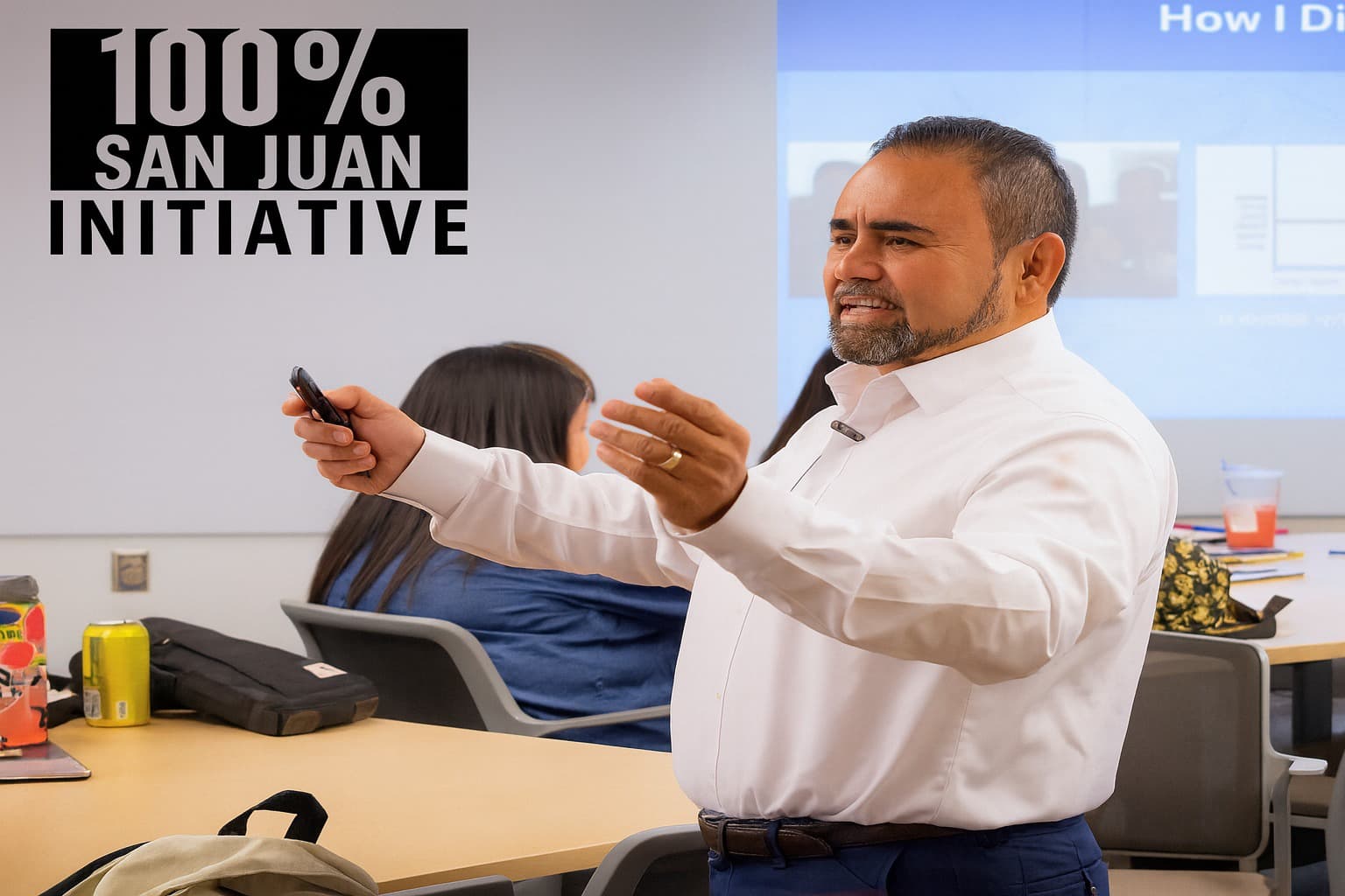 100% San Juan Initiative Blueprints for Thriving Summit - Presenter speaking at the event