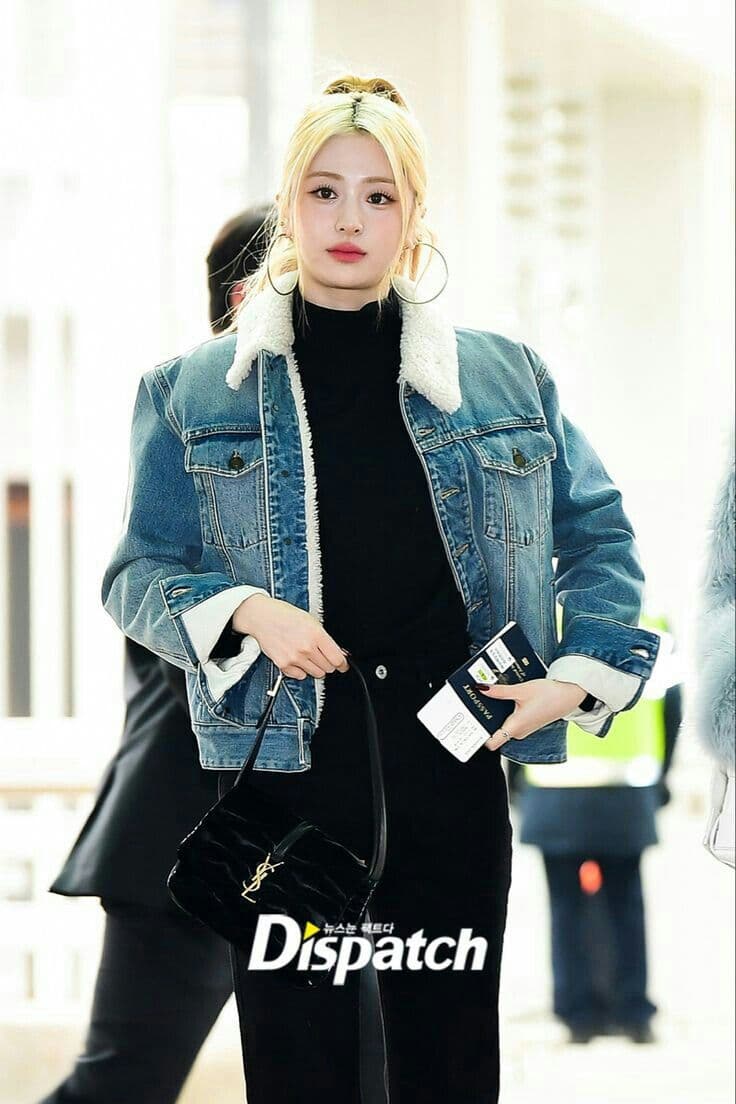 Huh Yunjin Flies to Milan in Full Fendi Denim Airport Look