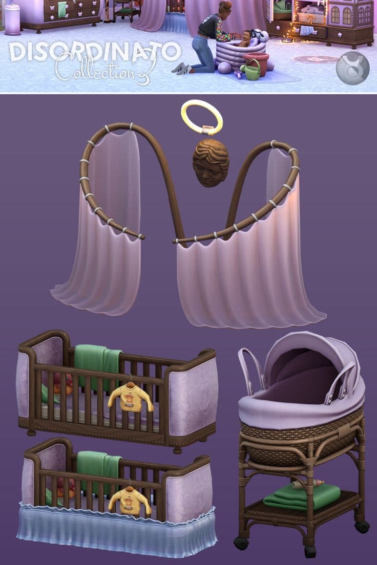 Sims mod lets players build a bassinet piece by piece at home