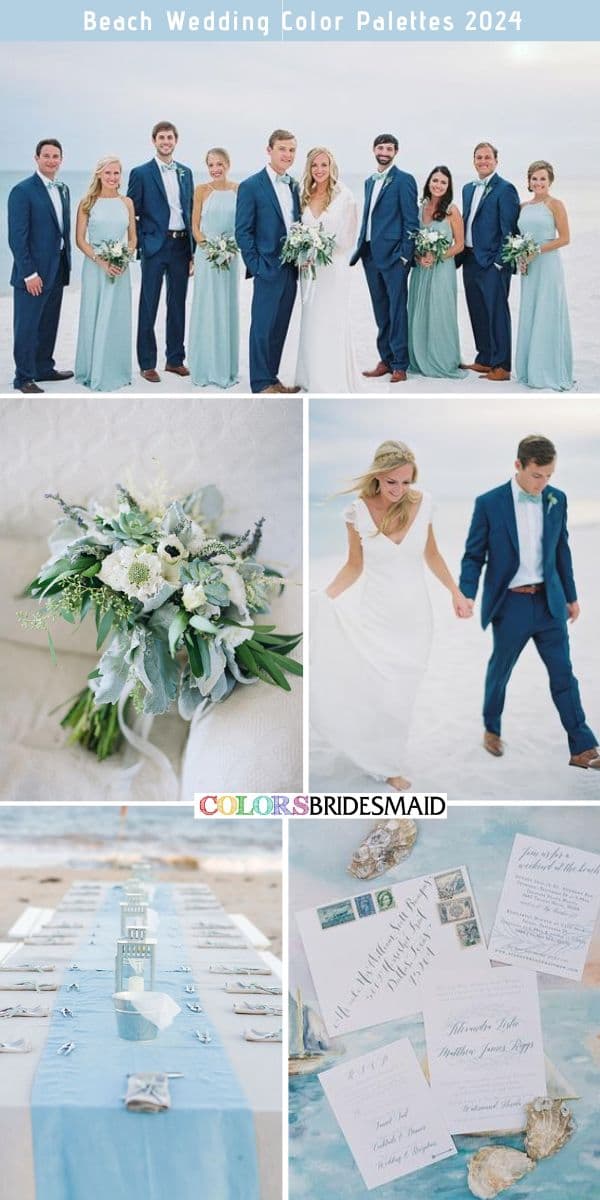 Coastal Elegance Weddings Embrace Soft Blues, Whites, and Rattan Textures