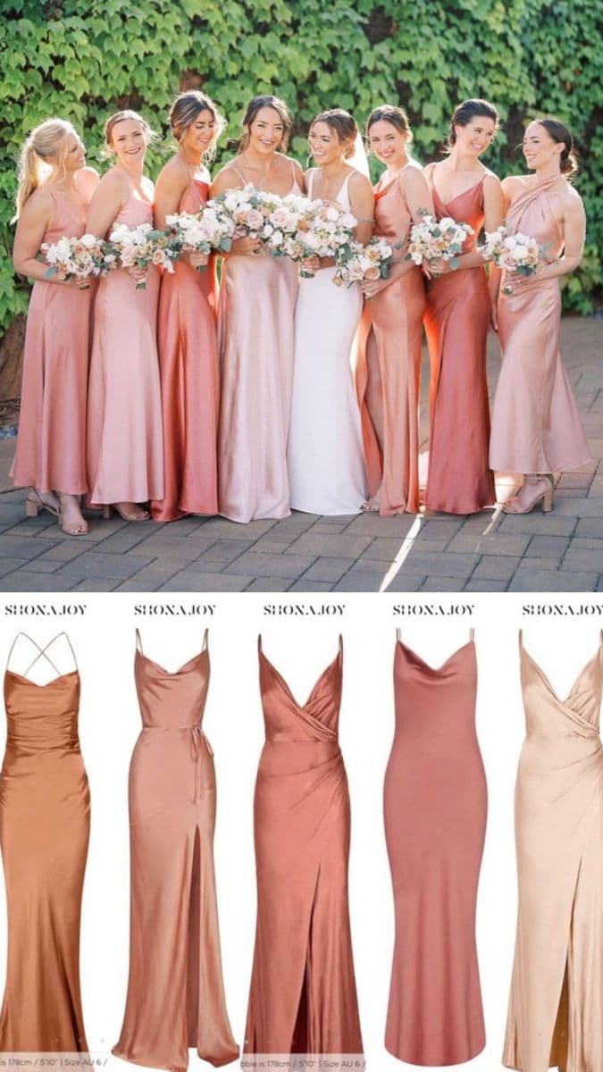 Pick a Color and Fabric First, Then Let Silhouettes Flatter Every Bridesmaid