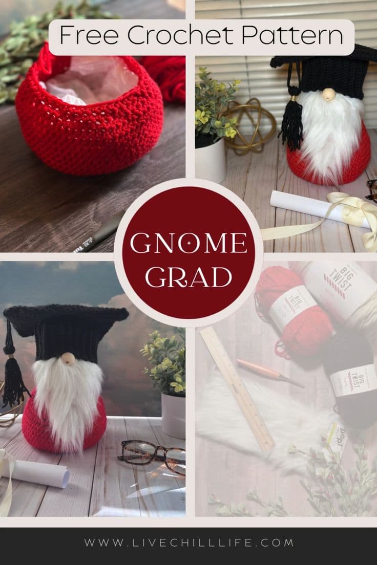 Jen Hayes Creations releases customizable crochet graduation gnome pattern